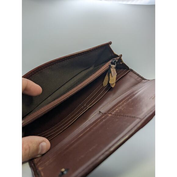 Vintage Full Inclusion Burberry HouseCheck Canvas & Leather Continental Wallet - Picture 7 of 13